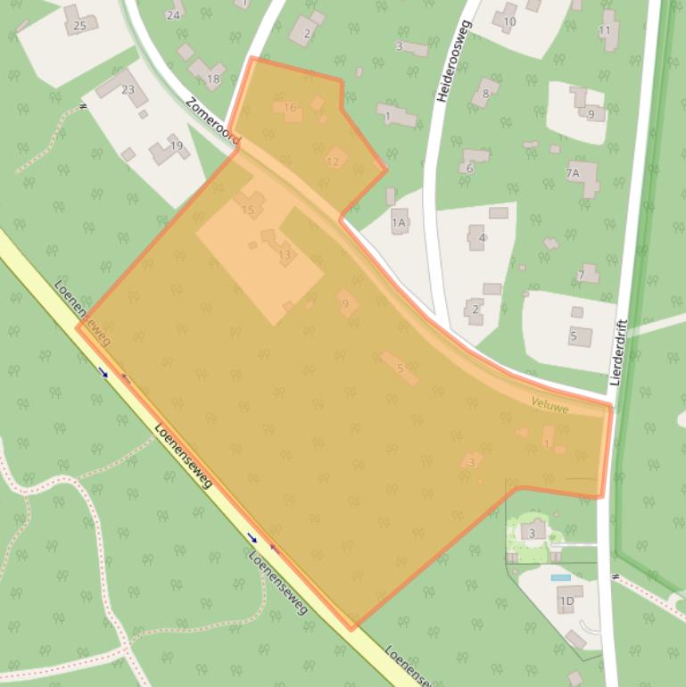 Kaart van postcodegebied 7361GK.