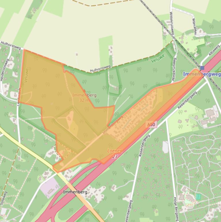 Kaart van postcodegebied 7361GP.