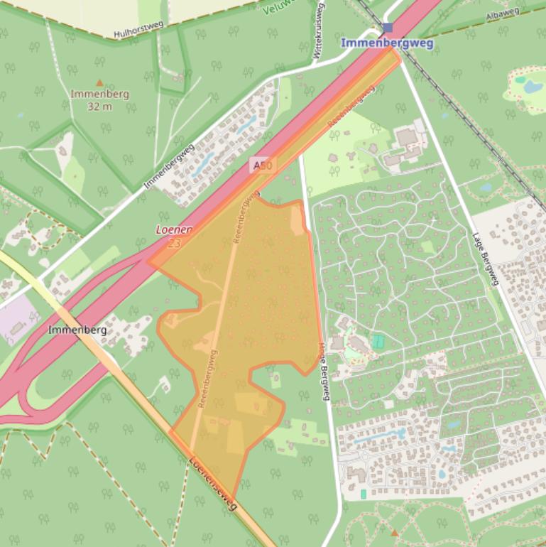 Kaart van postcodegebied 7361GR.