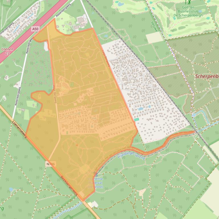 Kaart van postcodegebied 7361GS.