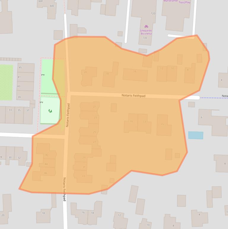 Kaart van postcodegebied 7361GV.