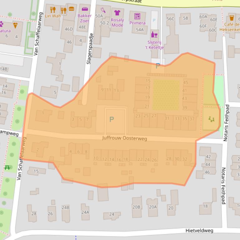Kaart van postcodegebied 7361GX.