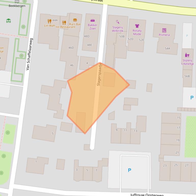 Kaart van postcodegebied 7361GZ.