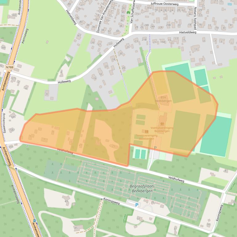 Kaart van postcodegebied 7361TA.