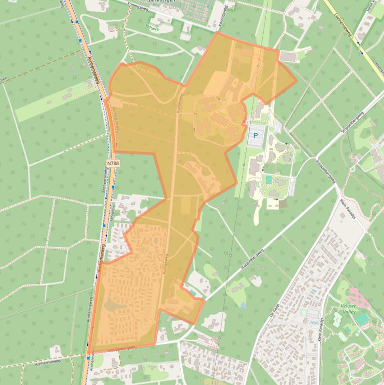 Kaart van postcodegebied 7361TC.