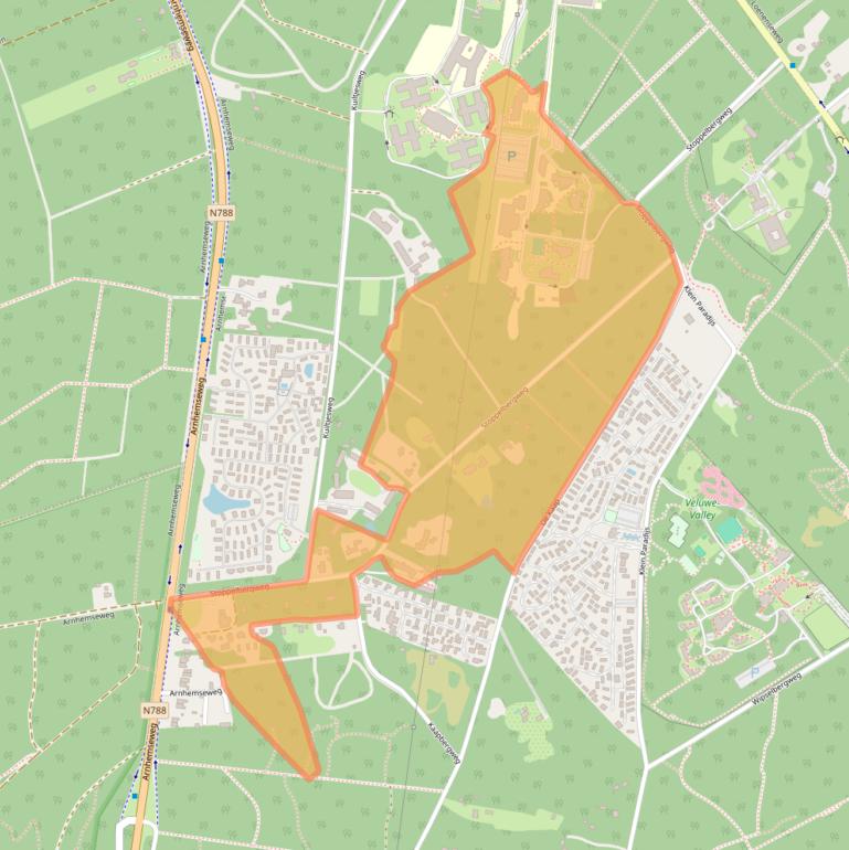 Kaart van postcodegebied 7361TE.