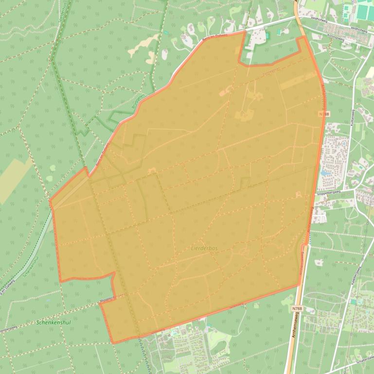 Kaart van postcodegebied 7361TL.