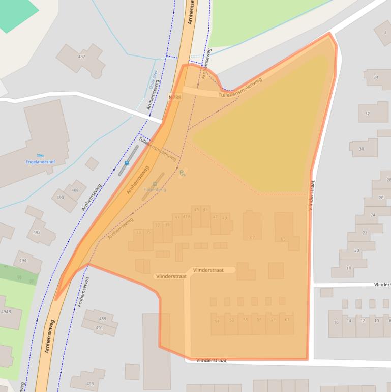 Kaart van postcodegebied 7361ZB.