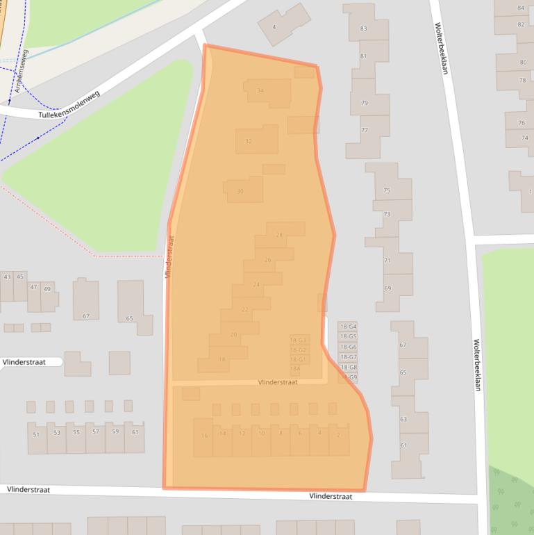 Kaart van postcodegebied 7361ZC.