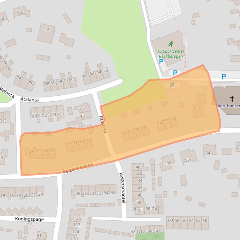 Kaart van postcodegebied 7361ZM.