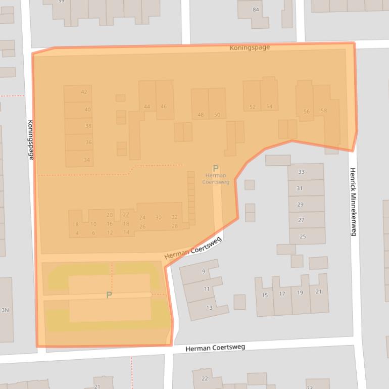 Kaart van postcodegebied 7361ZW.