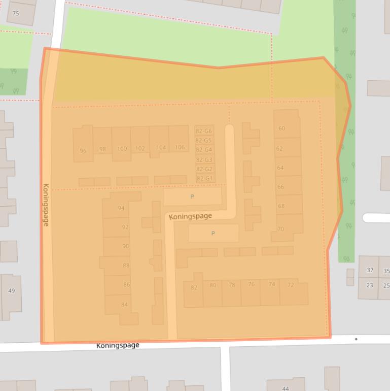 Kaart van postcodegebied 7361ZX.