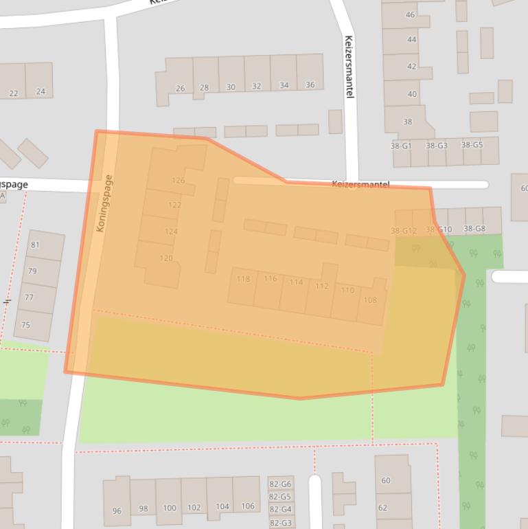 Kaart van postcodegebied 7361ZZ.