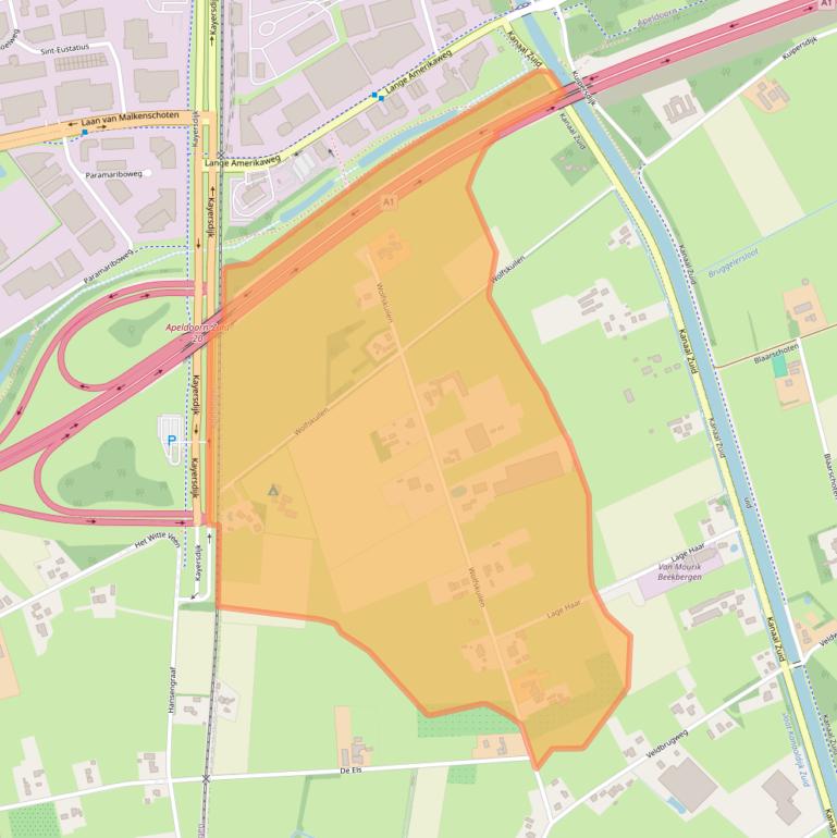 Kaart van postcodegebied 7364AA.