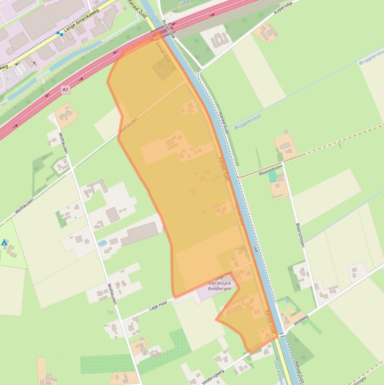 Kaart van postcodegebied 7364AH.