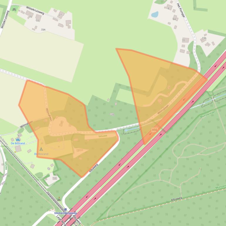 Kaart van postcodegebied 7364AM.