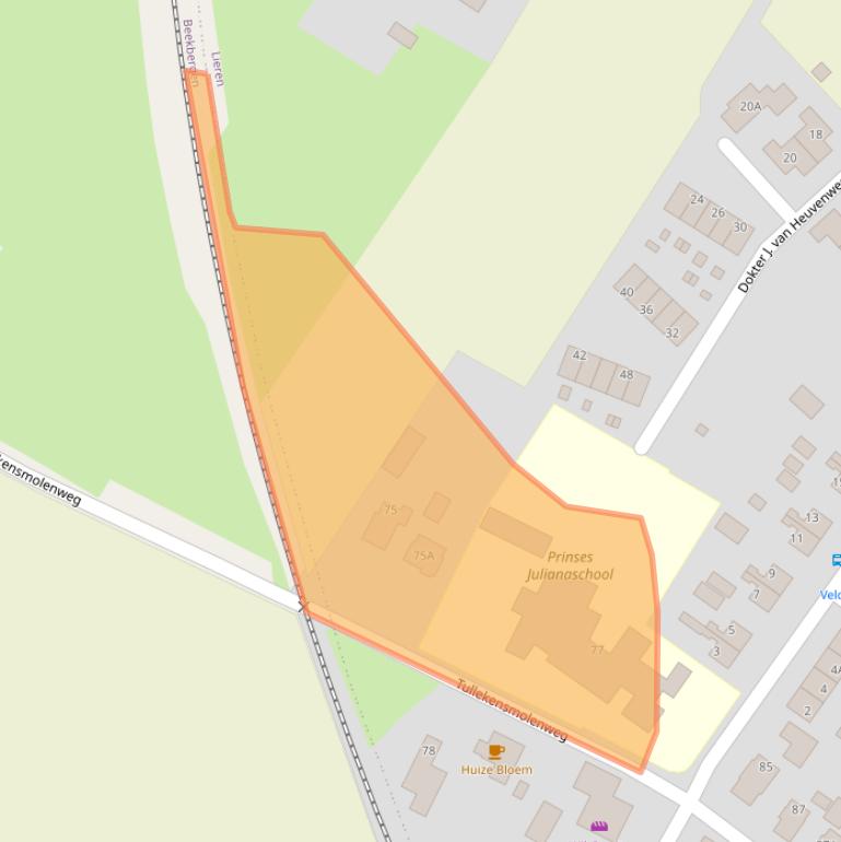 Kaart van postcodegebied 7364BA.