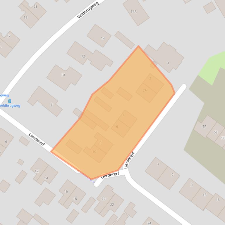 Kaart van postcodegebied 7364BE.