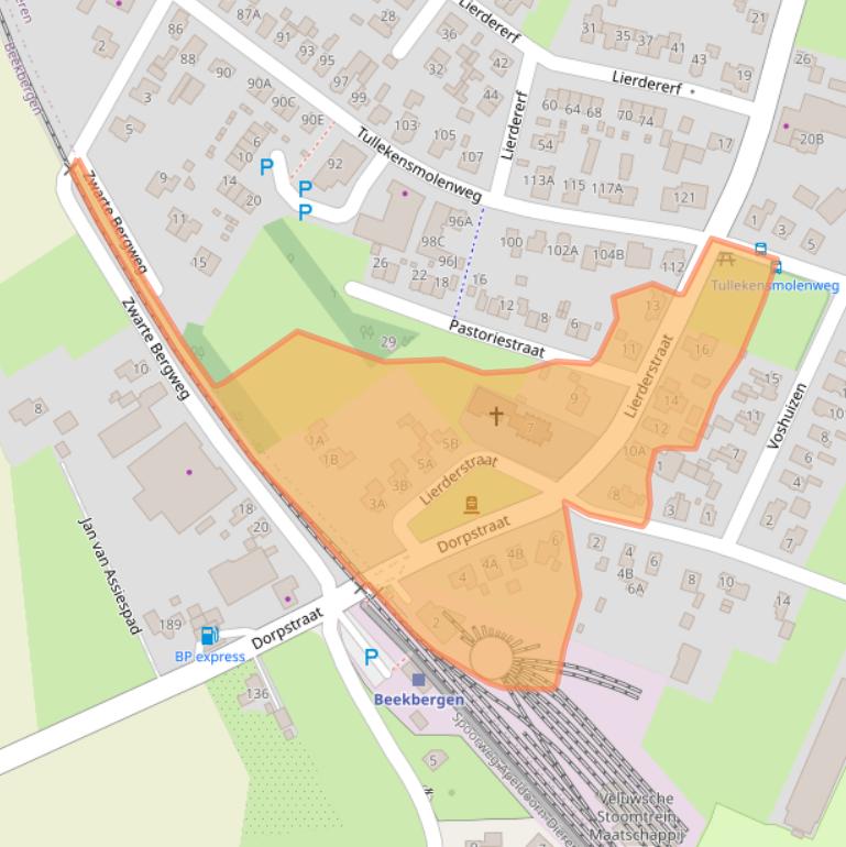 Kaart van postcodegebied 7364BH.