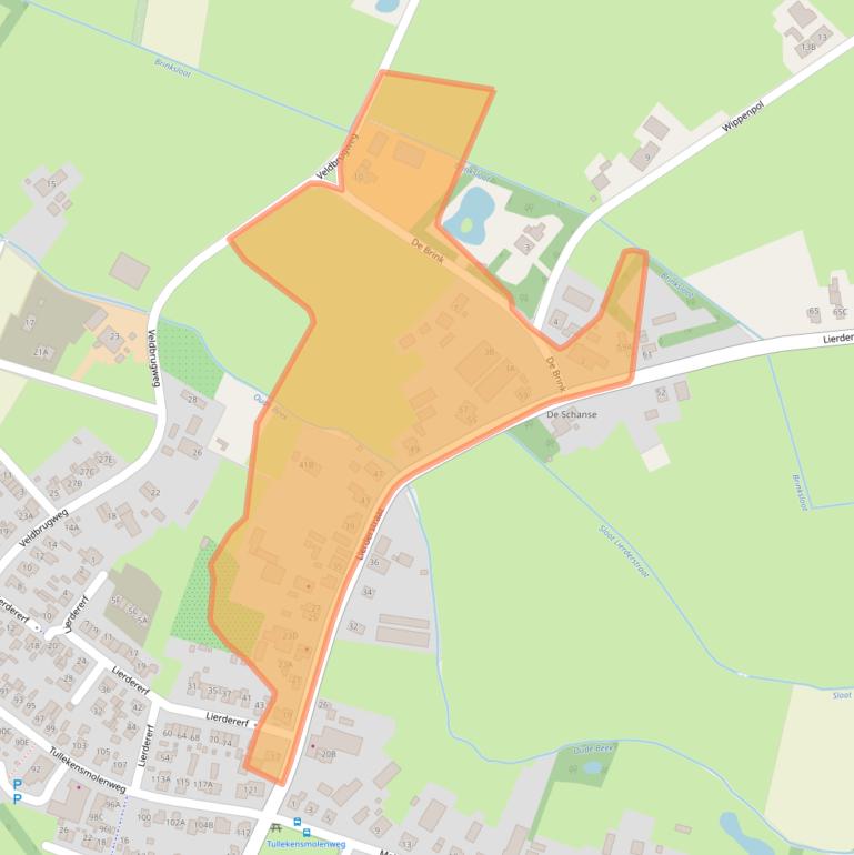 Kaart van postcodegebied 7364BJ.