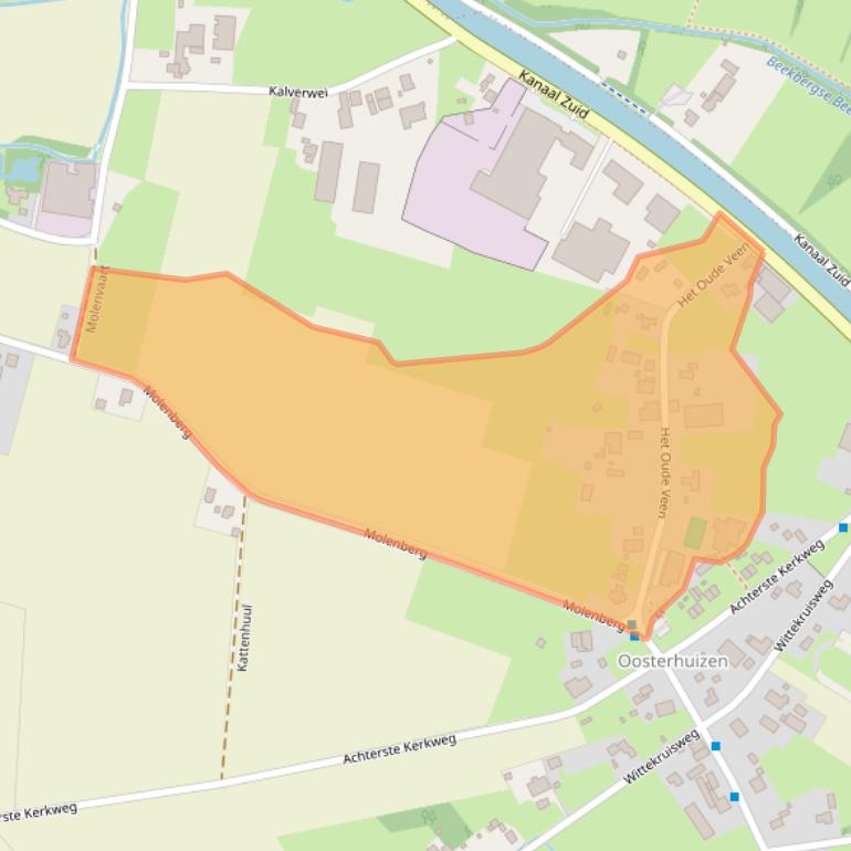 Kaart van postcodegebied 7364BZ.