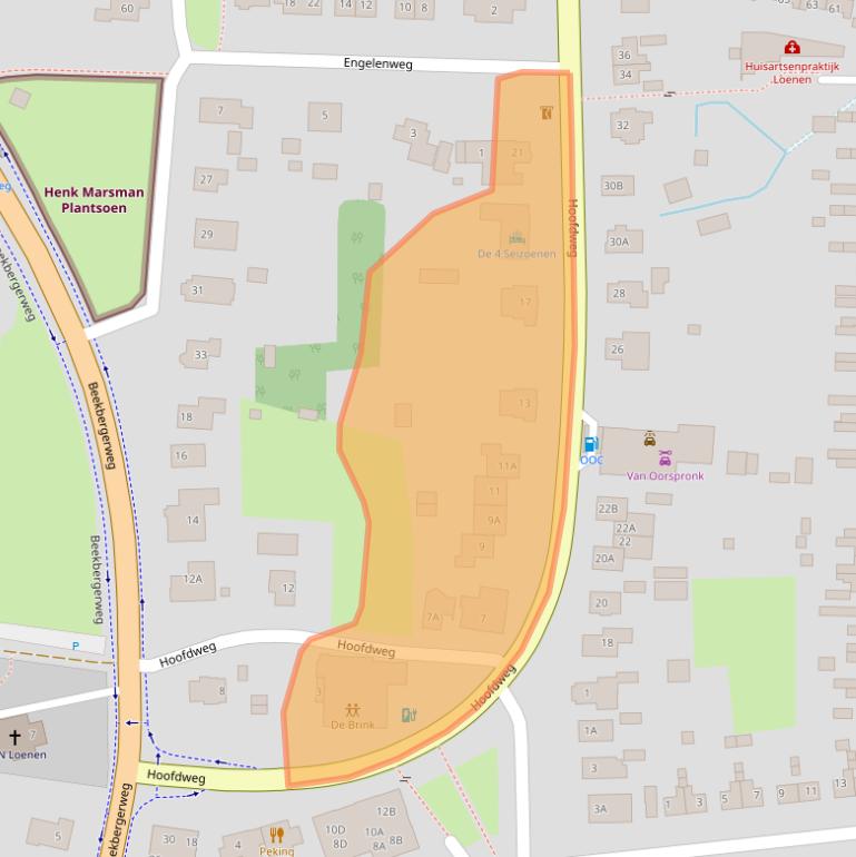 Kaart van postcodegebied 7371AC.