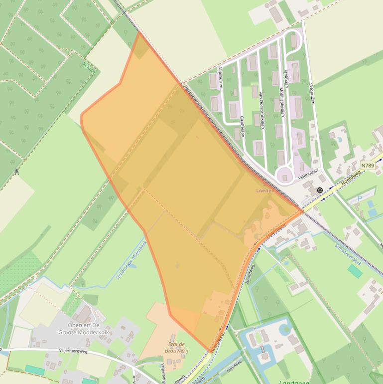 Kaart van postcodegebied 7371AG.