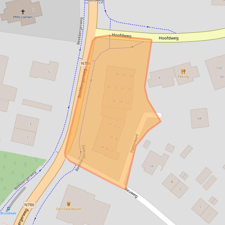 Kaart van postcodegebied 7371AZ.