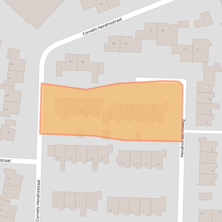 Kaart van postcodegebied 7371BB.