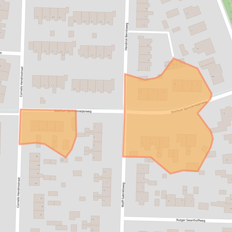 Kaart van postcodegebied 7371BD.