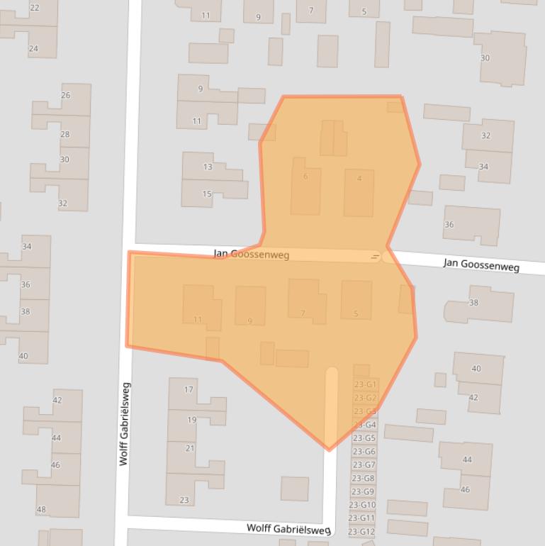 Kaart van postcodegebied 7371BG.
