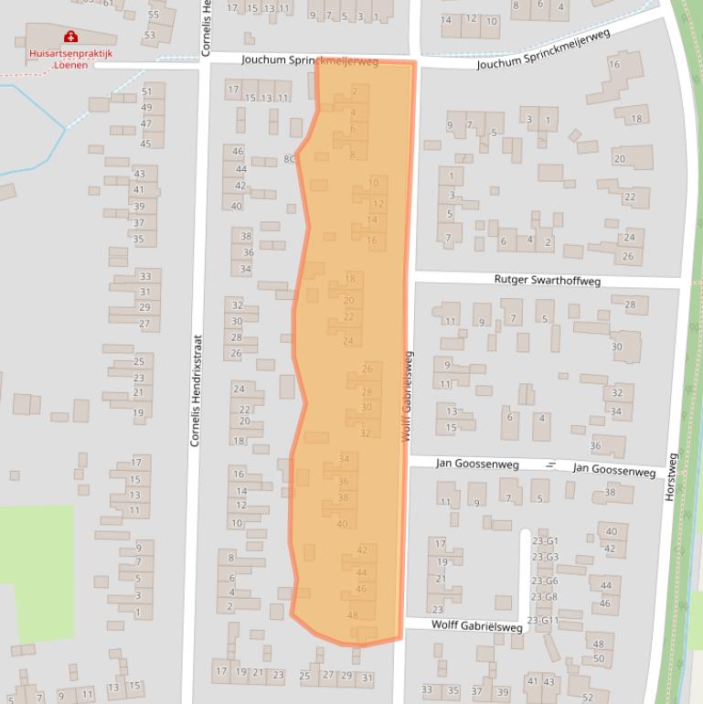 Kaart van postcodegebied 7371BJ.