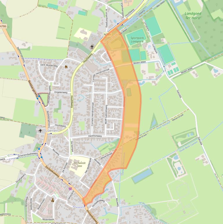 Kaart van postcodegebied 7371BN.