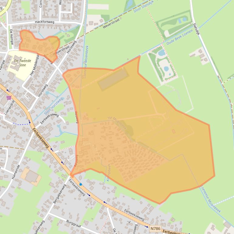Kaart van postcodegebied 7371BX.