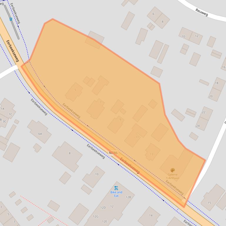 Kaart van postcodegebied 7371CA.