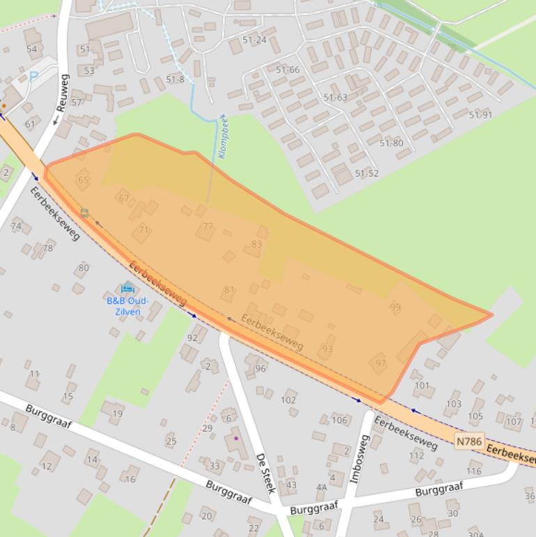 Kaart van postcodegebied 7371CD.