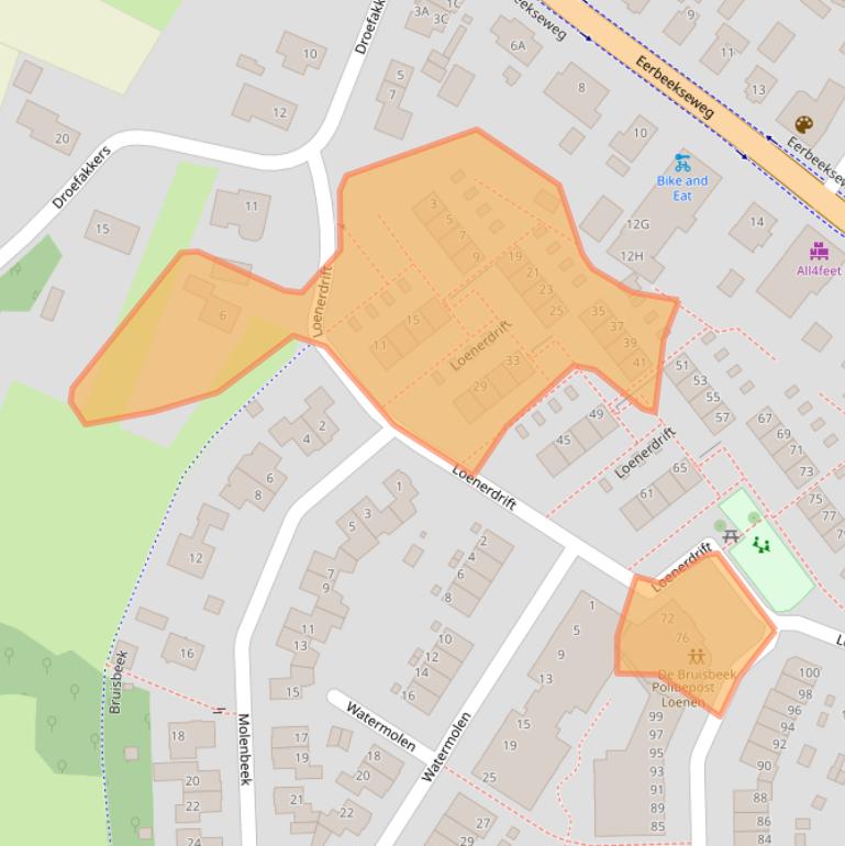 Kaart van postcodegebied 7371CM.