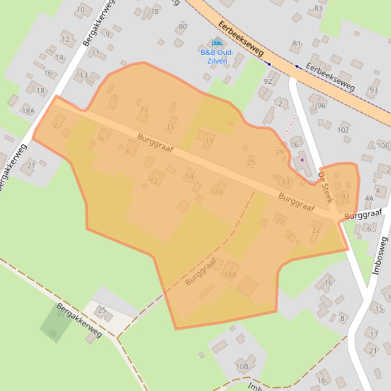 Kaart van postcodegebied 7371CW.