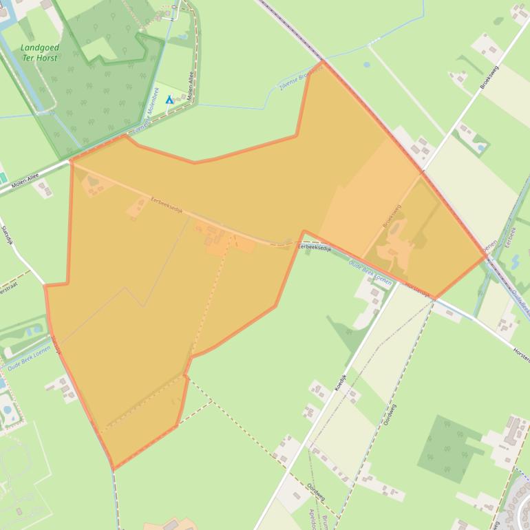 Kaart van postcodegebied 7371EB.