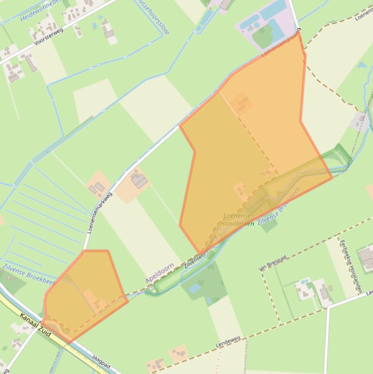 Kaart van postcodegebied 7371EG.