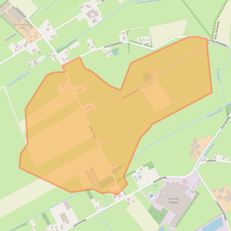 Kaart van postcodegebied 7371EP.