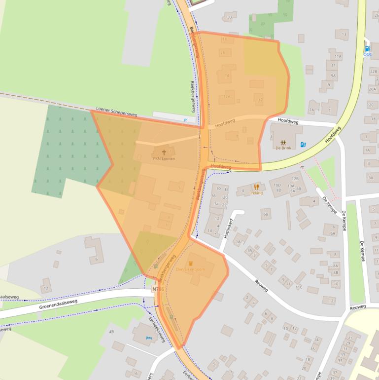 Kaart van postcodegebied 7371ET.