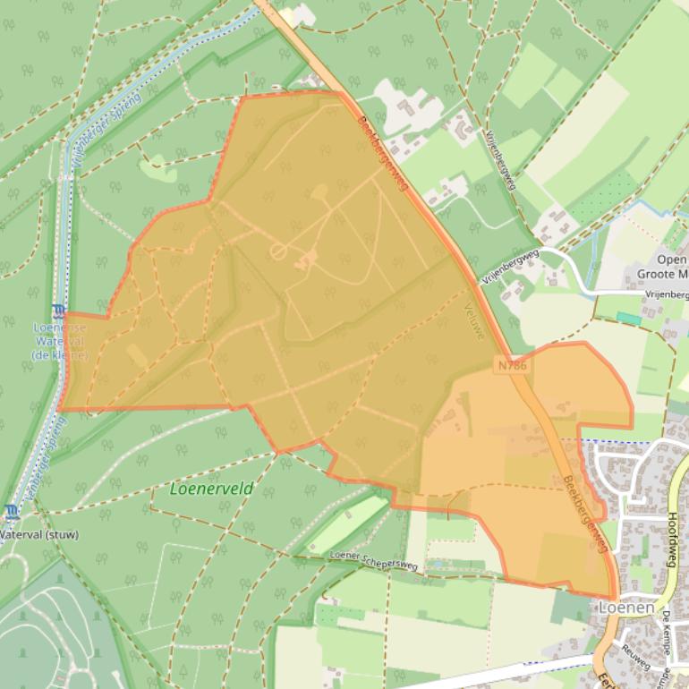 Kaart van postcodegebied 7371EV.