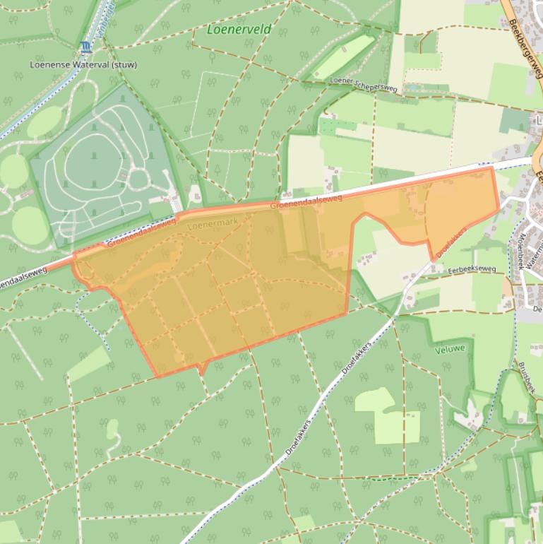 Kaart van postcodegebied 7371EX.