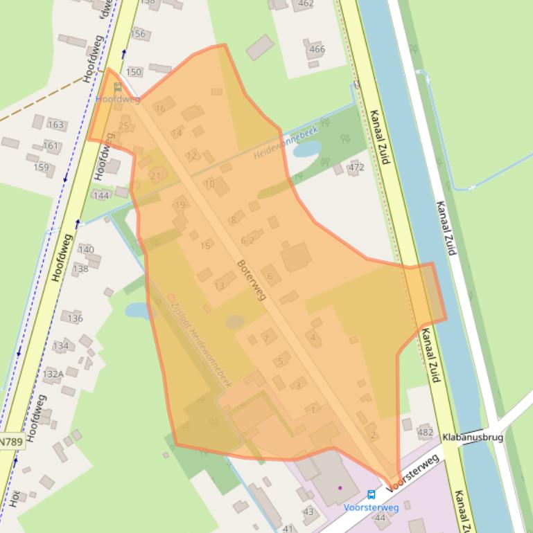 Kaart van postcodegebied 7371GK.