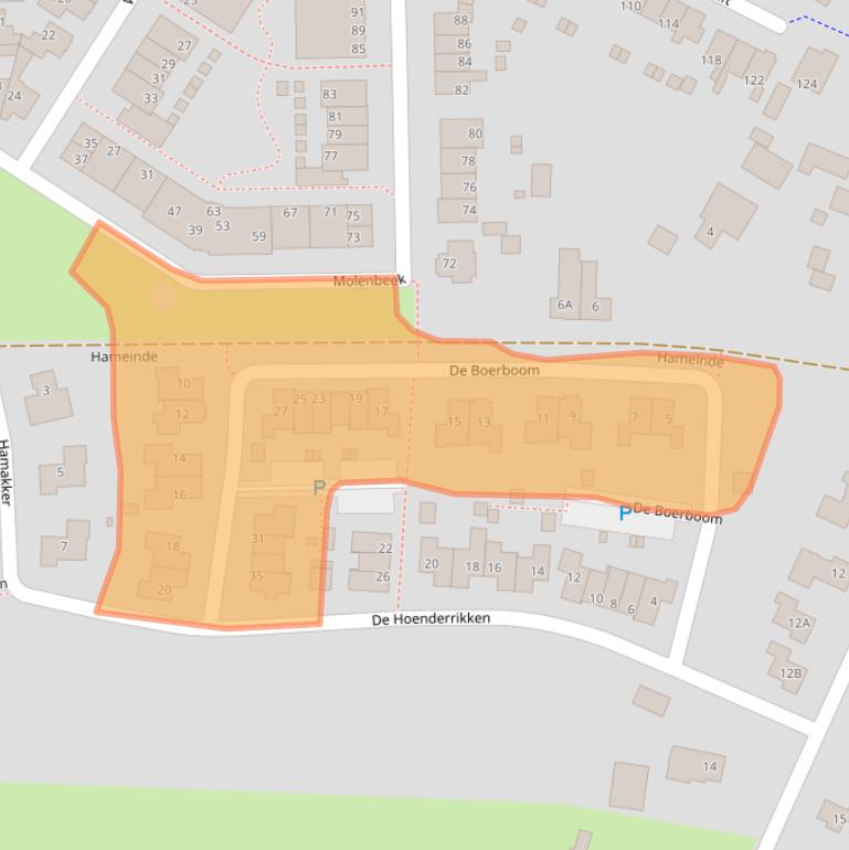 Kaart van postcodegebied 7371KC.