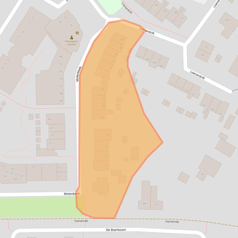 Kaart van postcodegebied 7371SZ.