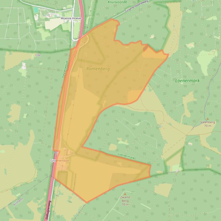Kaart van postcodegebied 7371TB.