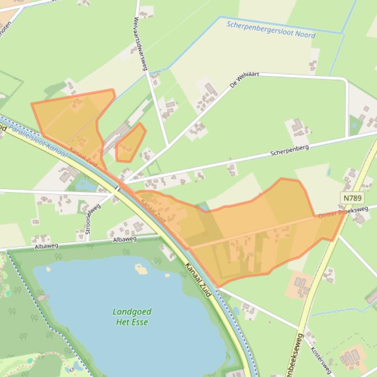 Kaart van postcodegebied 7381AG.