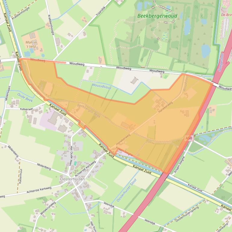 Kaart van postcodegebied 7381AM.